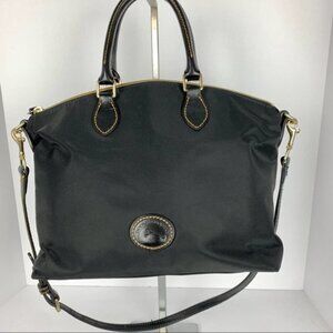Dooney & Bourke Black Nylon Satchel